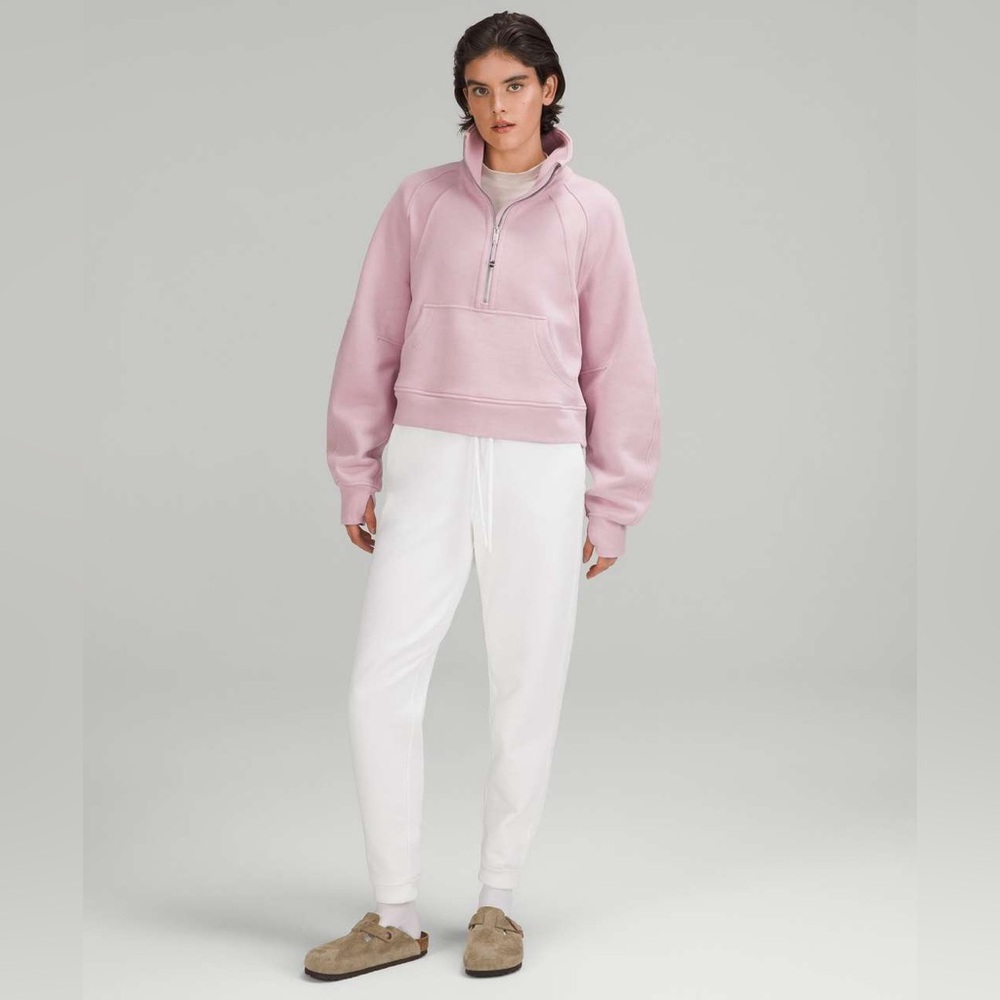 Lululemon Scuba Oversized Funnel Neck Half Zip in Pink Peony Size M/L - Picture 5 of 8